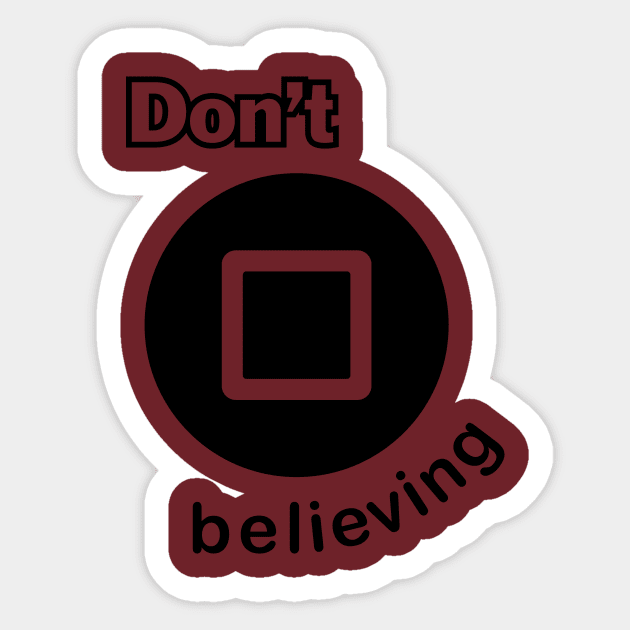 PLAYER ICONS - DON'T STOP BELIEVING V.2 Sticker by inukreasi